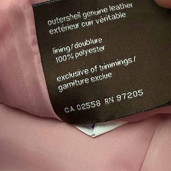 Danier size 8 Pink Midi Leather Skirt - Picture 15 of 15